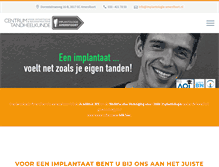 Tablet Screenshot of implantologie-amersfoort.nl